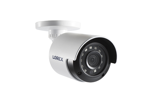 Lorex - 1080p HD Weatherproof Add-On Bullet Security Camera - white