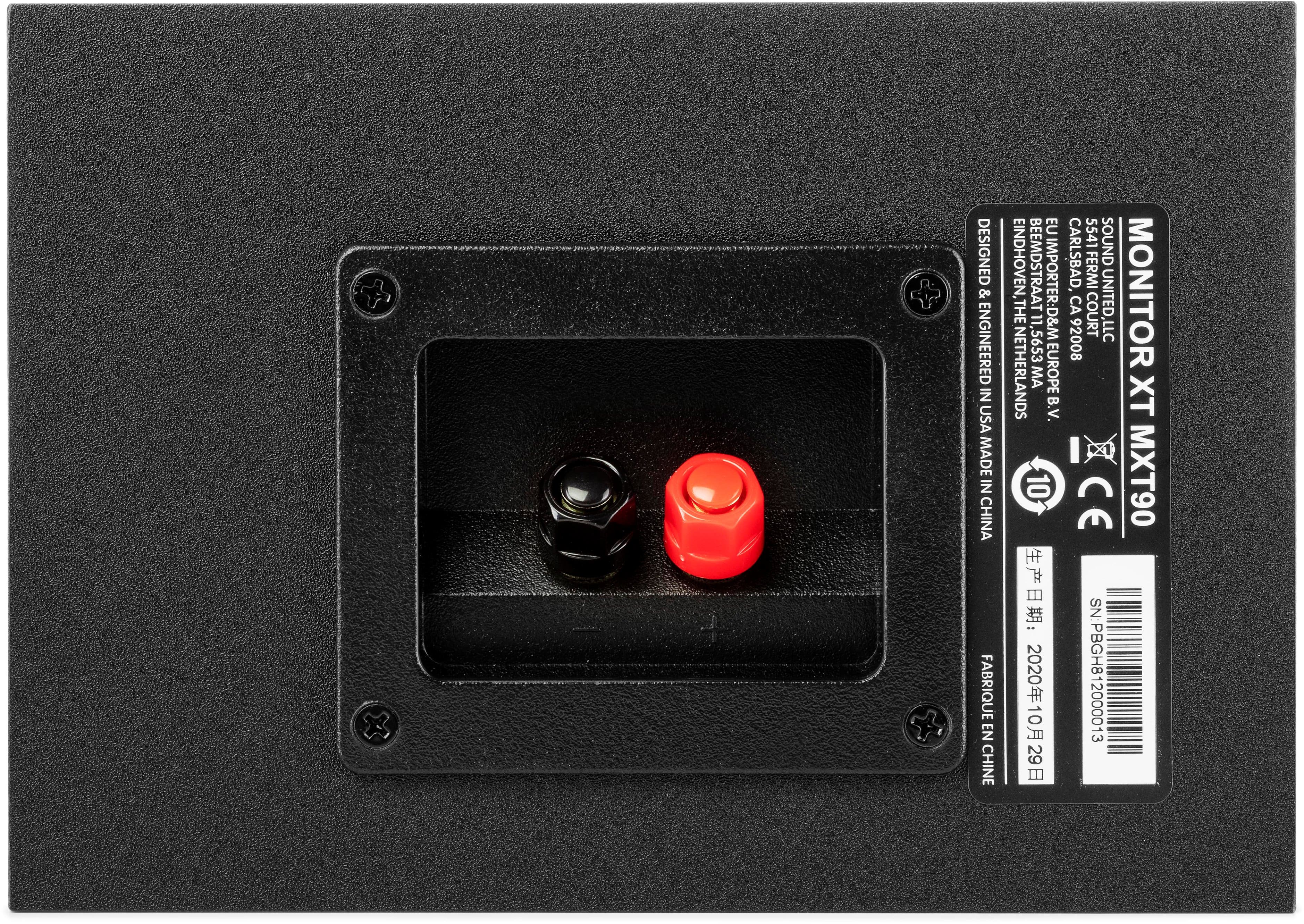 Left. Polk Audio - Monitor XT90 Tower Speaker Height Module Pair - Midnight Black.