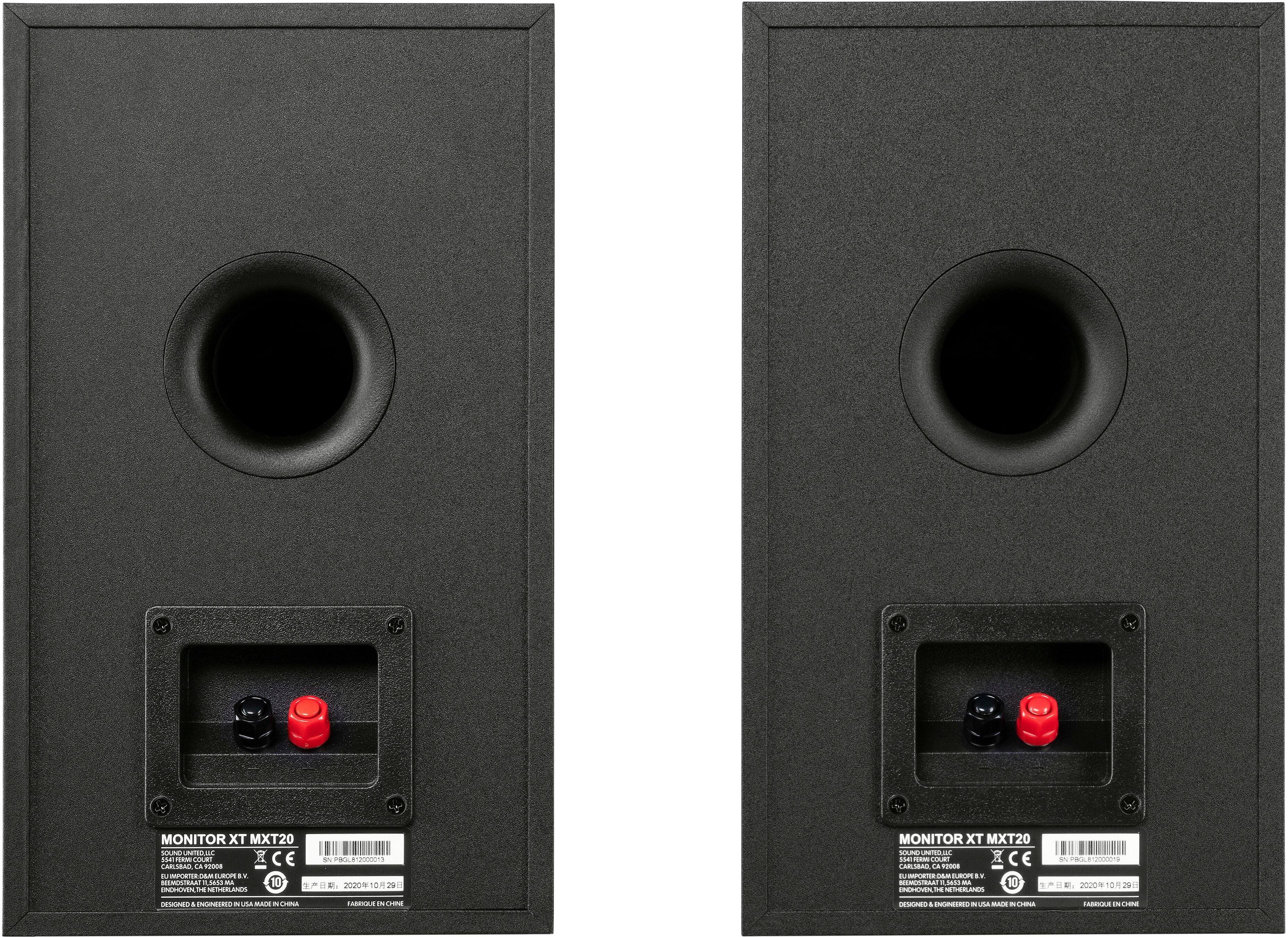 Back. Polk Audio - Monitor XT20 Bookshelf Speaker Pair - Midnight Black.