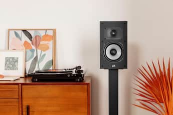 Polk Audio Monitor XT20 Bookshelf Speaker Pair Midnight Black Polk Audio Monitor XT20 Bookshelf Speaker Pair Midnight Black