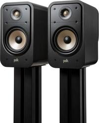 Polk Audio - Signature Elite ES20 Hi-Res Bookshelf Speake - Stunning Black - Front_Zoom