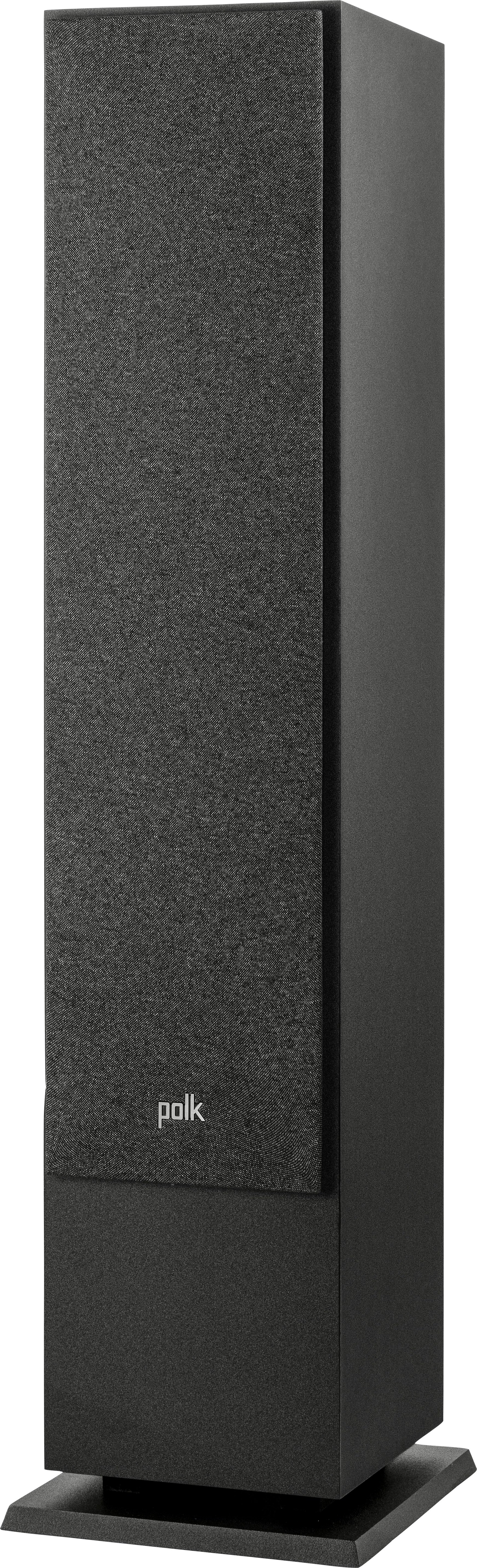 Angle View: Polk Audio - Monitor XT60 Tower Speaker - Midnight Black