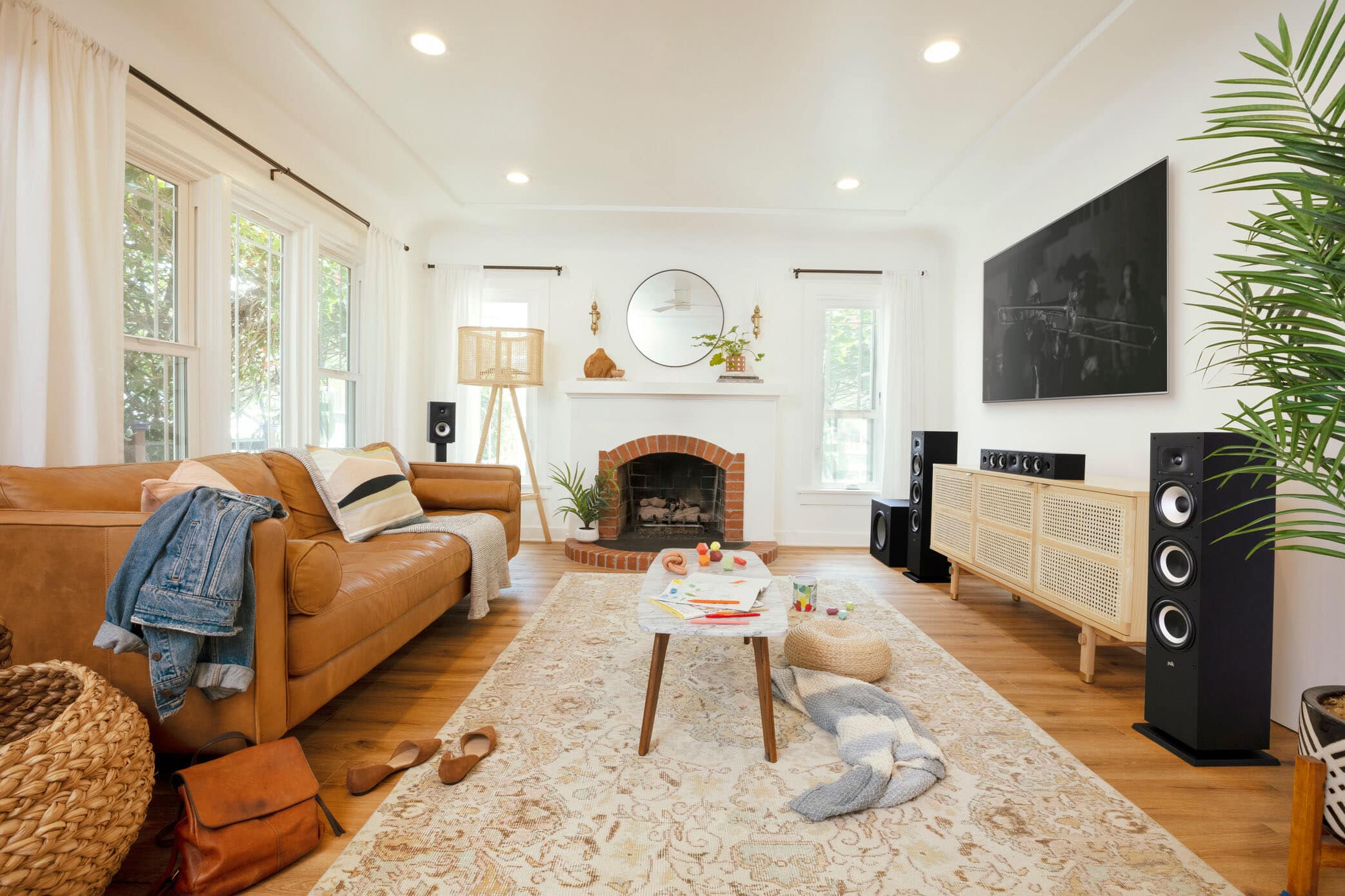 Alt View 13. Polk Audio - Monitor XT60 Tower Speaker - Midnight Black.