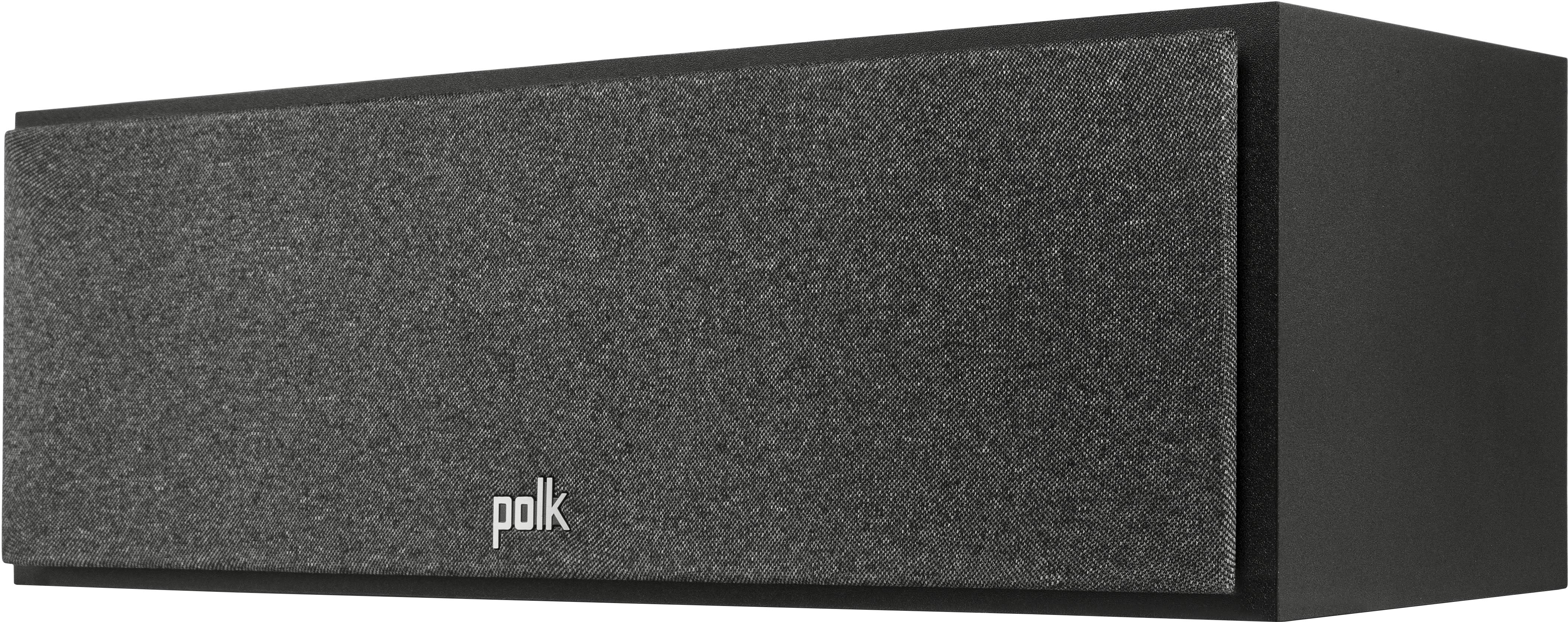 Angle View: Polk Audio - Monitor XT30 Center Channel Speaker - Midnight Black