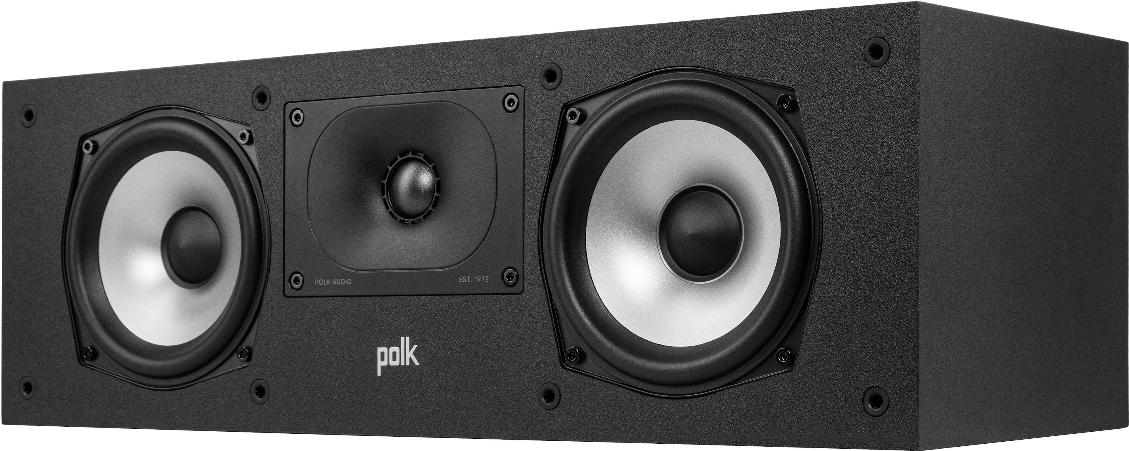 Polk Audio - Monitor XT30 Center Channel Speaker - Midnight Black - Front_Zoom