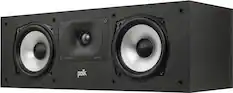 Front. Polk Audio - Monitor XT30 Center Channel Speaker - Midnight Black.