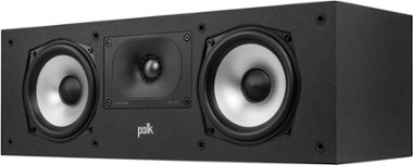 Polk Audio - Monitor XT30 Center Channel Speaker - Midnight Black - Front_Zoom