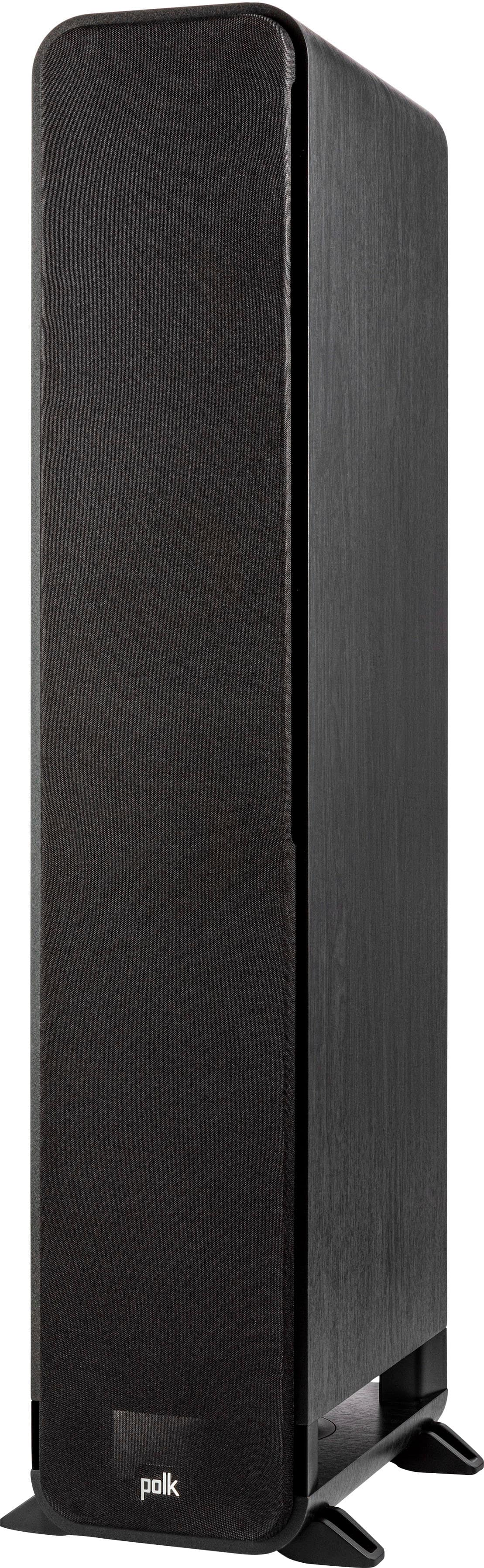 Angle. Polk Audio - Signature Elite ES60 Hi-Res Tower Speaker - Stunning Black.
