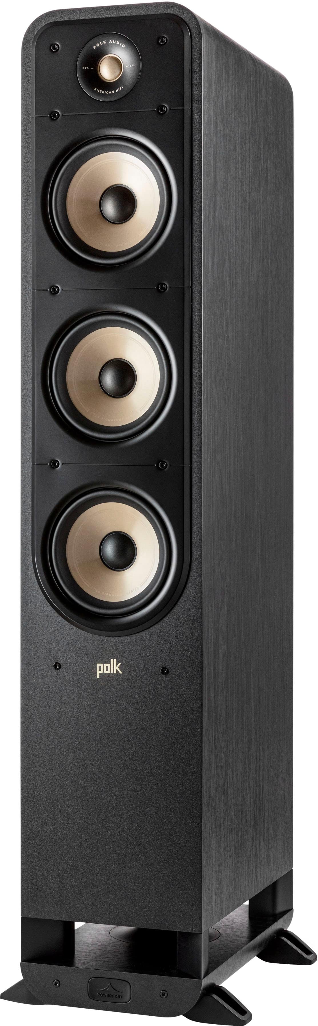 Front. Polk Audio - Signature Elite ES60 Hi-Res Tower Speaker - Stunning Black.