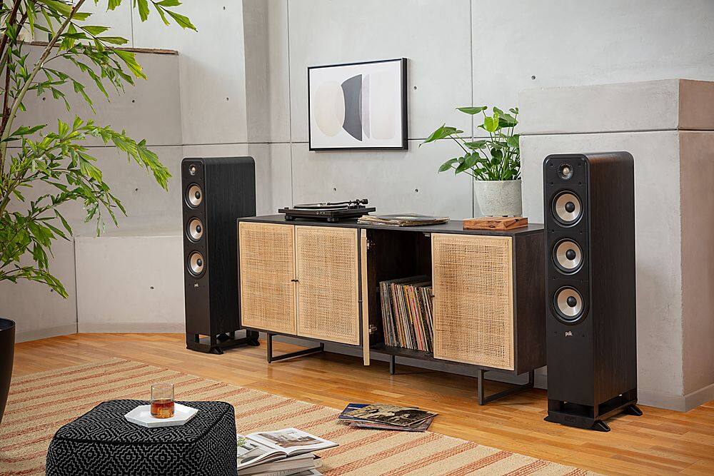 Alt View 14. Polk Audio - Signature Elite ES60 Hi-Res Tower Speaker - Stunning Black.