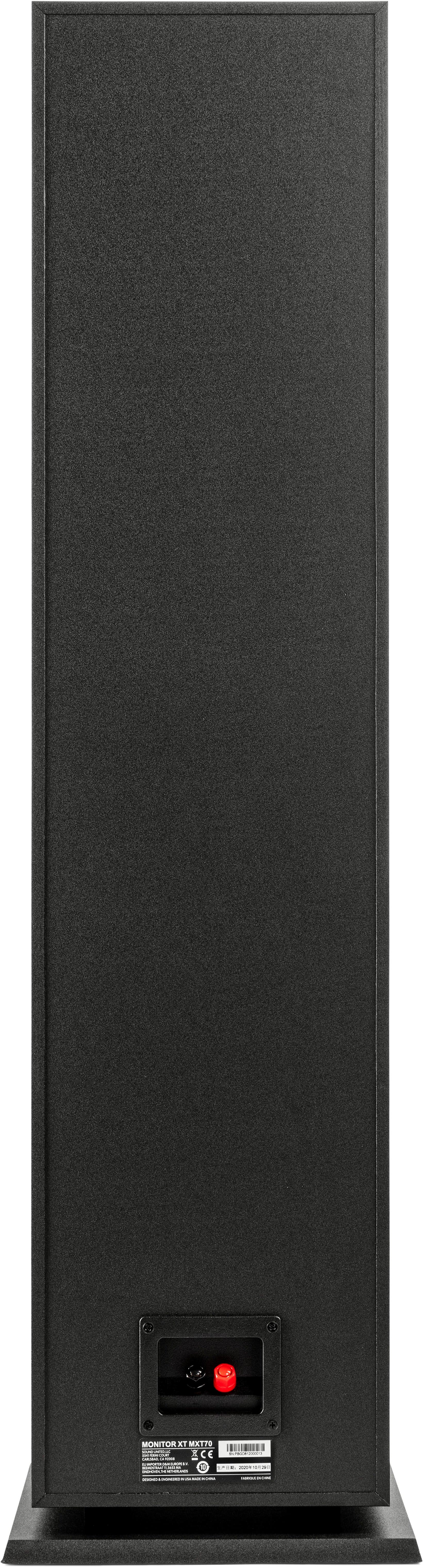 Back. Polk Audio - Monitor XT70 Tower Speaker - Midnight Black.
