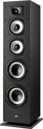 Front. Polk Audio - Monitor XT70 Tower Speaker - Midnight Black.