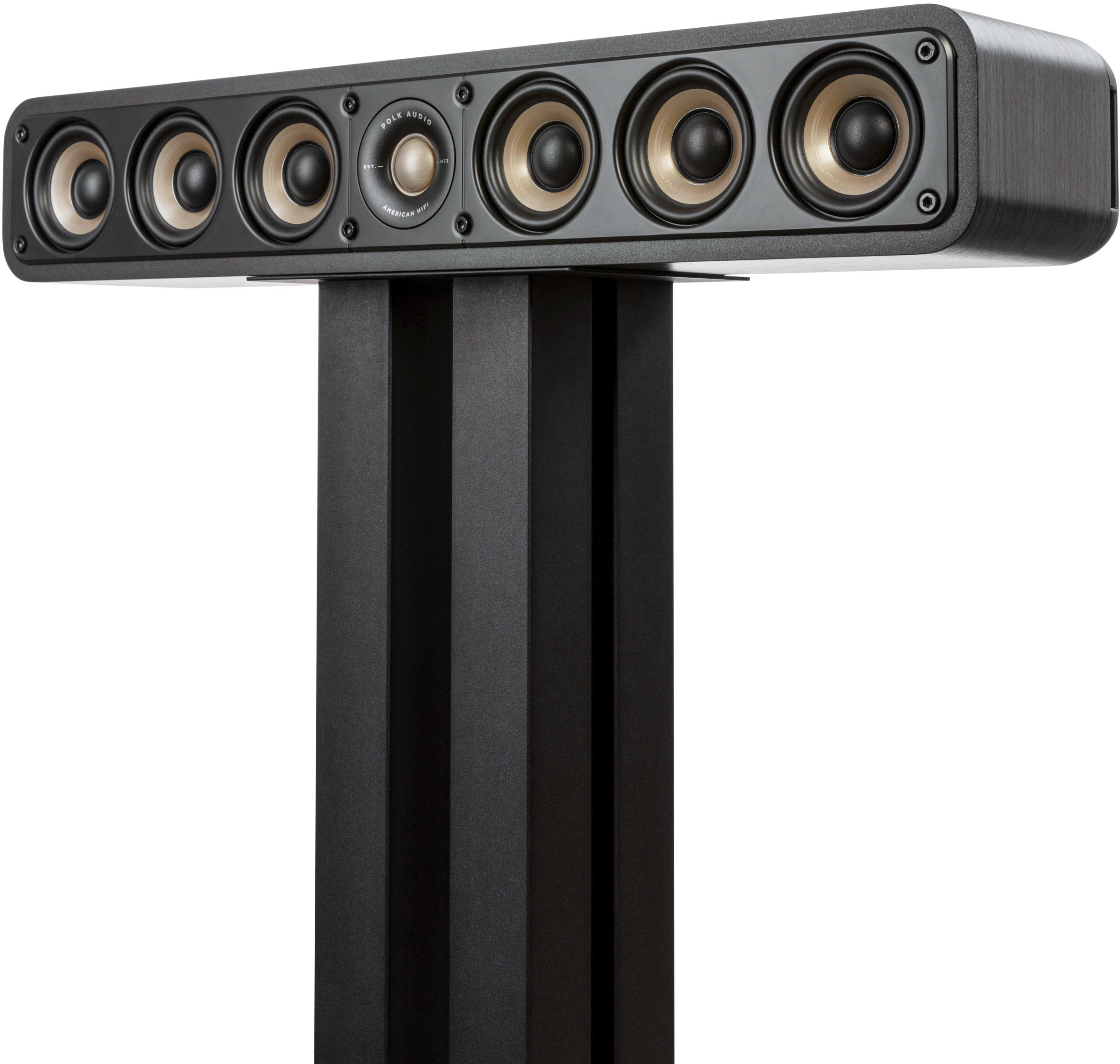 Black Stunning Speaker Polk Signature Buy: Signature Elite Audio ES35 Best ES35 Elite Channel Center