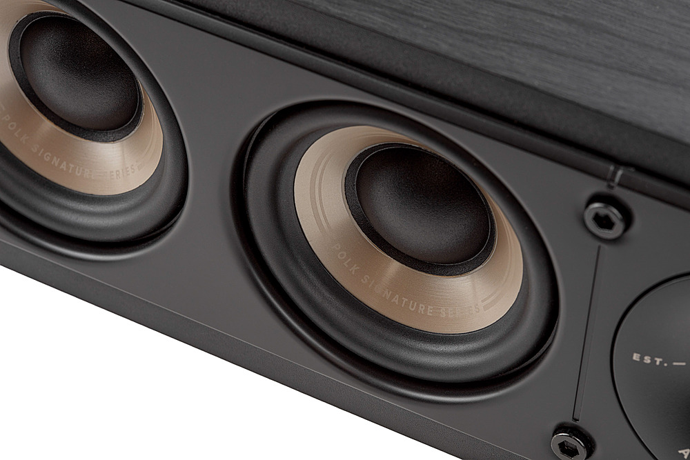 Alt View 11. Polk Audio - Signature Elite ES35 Center Channel Speaker - Stunning Black.