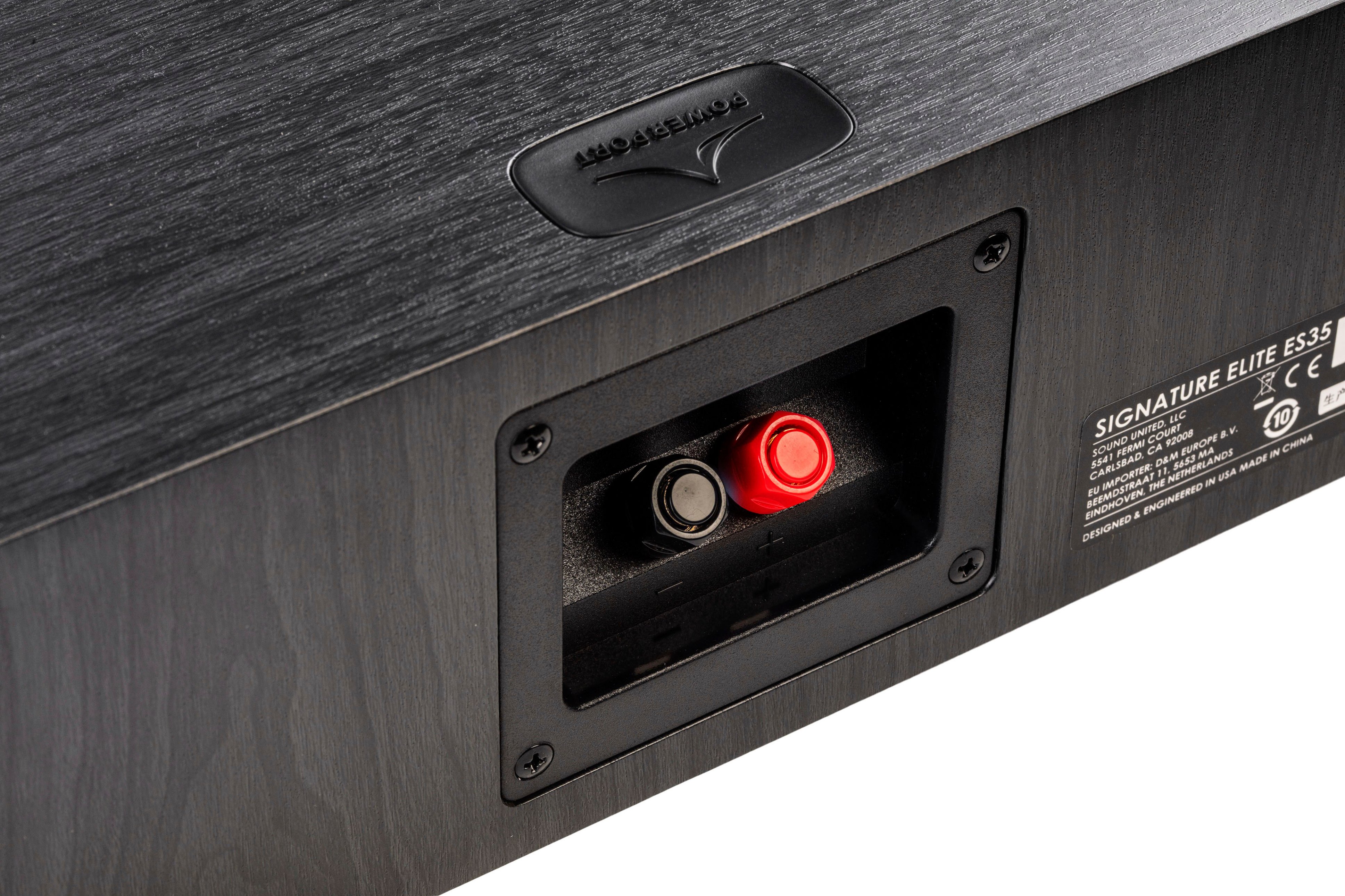 Left View: MartinLogan - Focus Dual 6-1/2" Passive 3-Way Center-Channel Speaker - Basalt black