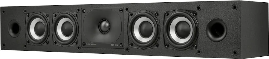 Xt35 Polk Audio Monitor XT35 Center Channel Speaker Midnight Black Monitor ...