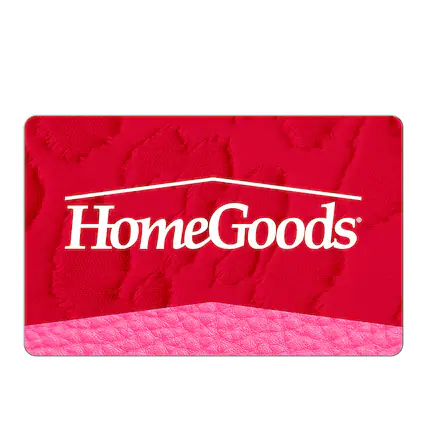 Front. HomeGoods - $50 Gift Card.