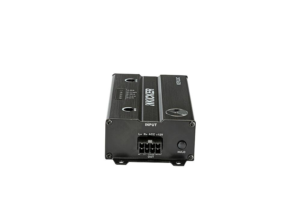 Angle. KICKER - DSP-Powered 2-Channel Line Output Converter - Black.