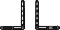 Front. Best Buy essentials™ - Rear Soundbar Wall Mount for Most 15 lb. Soundbars - Black.