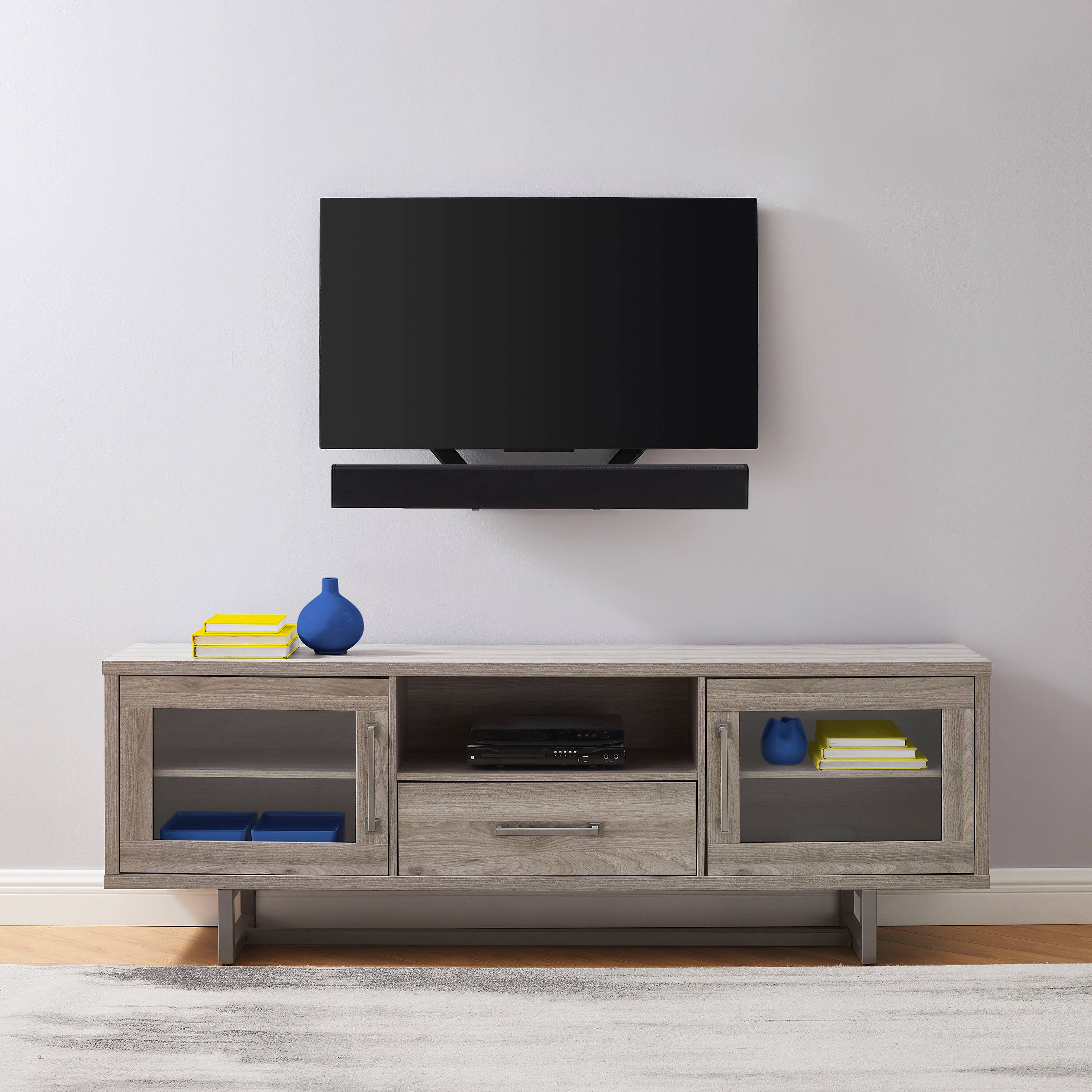 Alt View 11. Best Buy essentials™ - Rear Soundbar Wall Mount for Most 15 lb. Soundbars - Black.