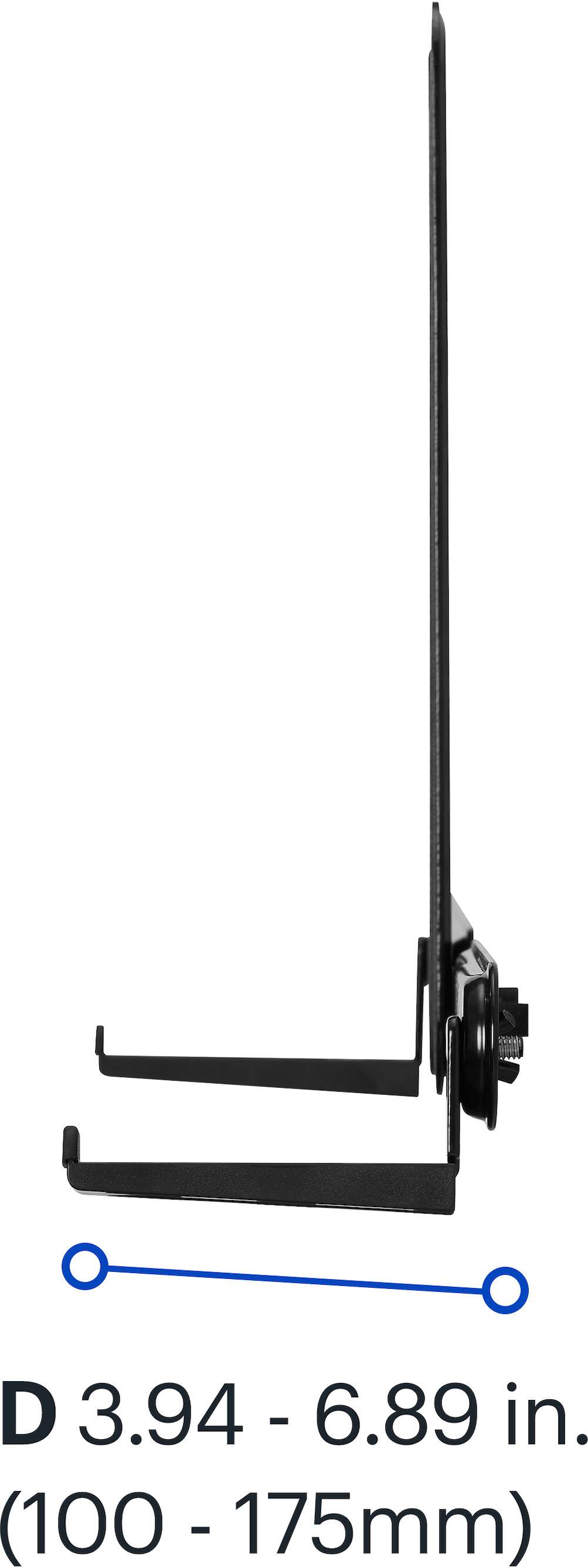 Alt View 16. Best Buy essentials™ - Rear/Bottom Soundbar Wall Mount for Most 15 lb. Soundbars - Black.