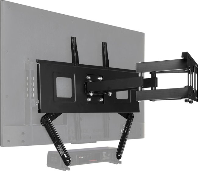 Best Buy essentials™ - Rear/Bottom Soundbar Wall Mount for Most 15 lb. Soundbars - Black_3