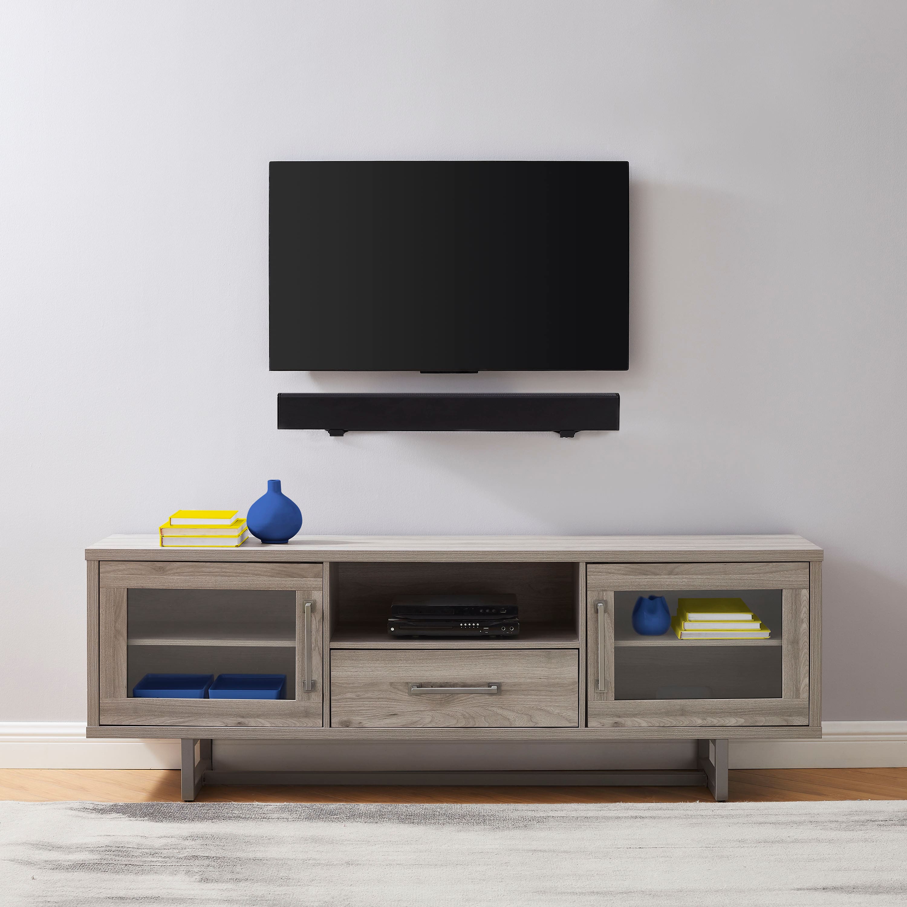 Alt View 11. Best Buy essentials™ - Fixed Soundbar Wall Mount for Most 20 lb. Soundbars - Black.