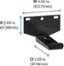 Alt View 12. Best Buy essentials™ - Fixed Soundbar Wall Mount for Most 20 lb. Soundbars - Black.