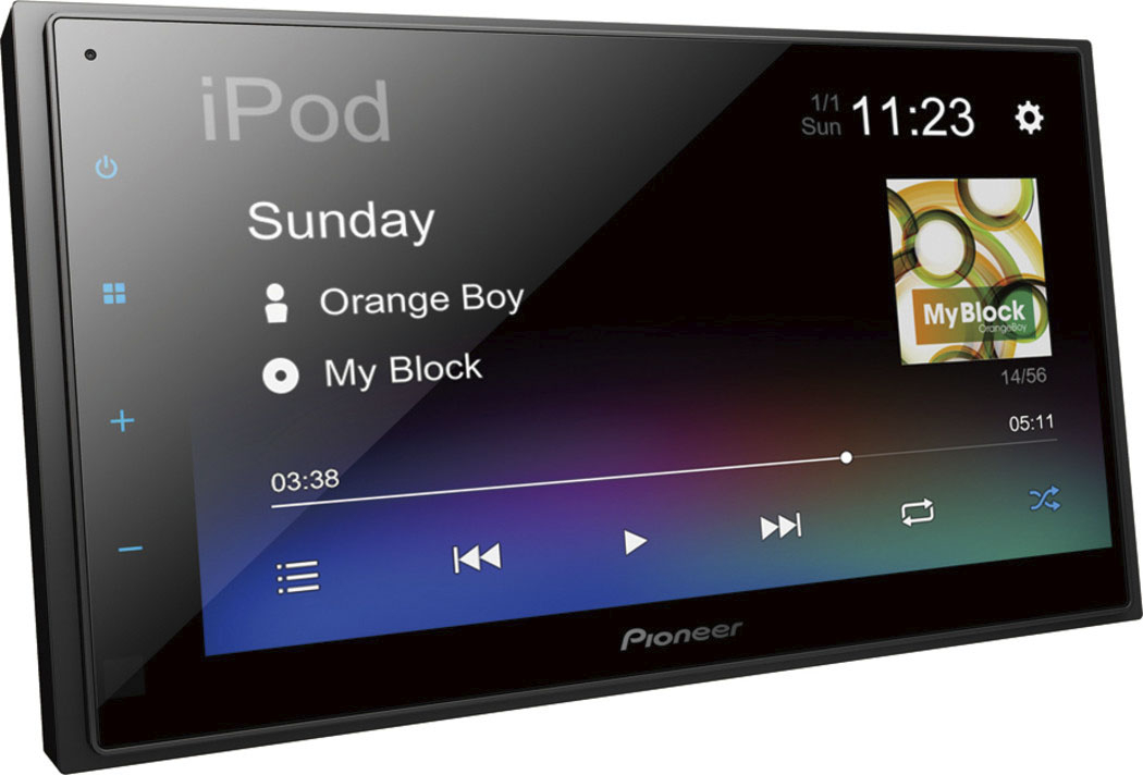 Angle View: Pioneer - 6.8" Bluetooth Digital Media Receiver - Black