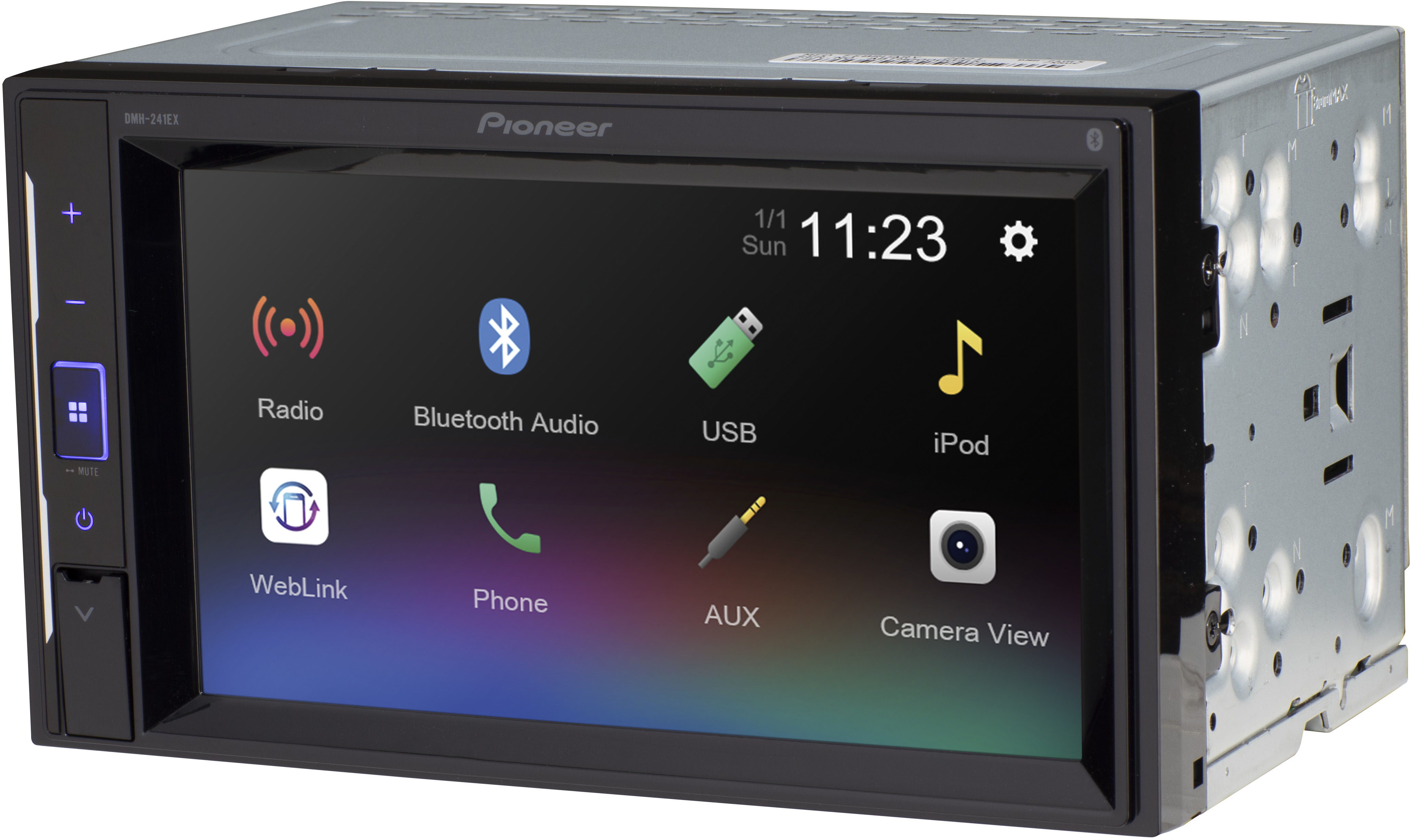Angle View: Pioneer - 6.2" Bluetooth® Digital Media (DM) Receiver - Black
