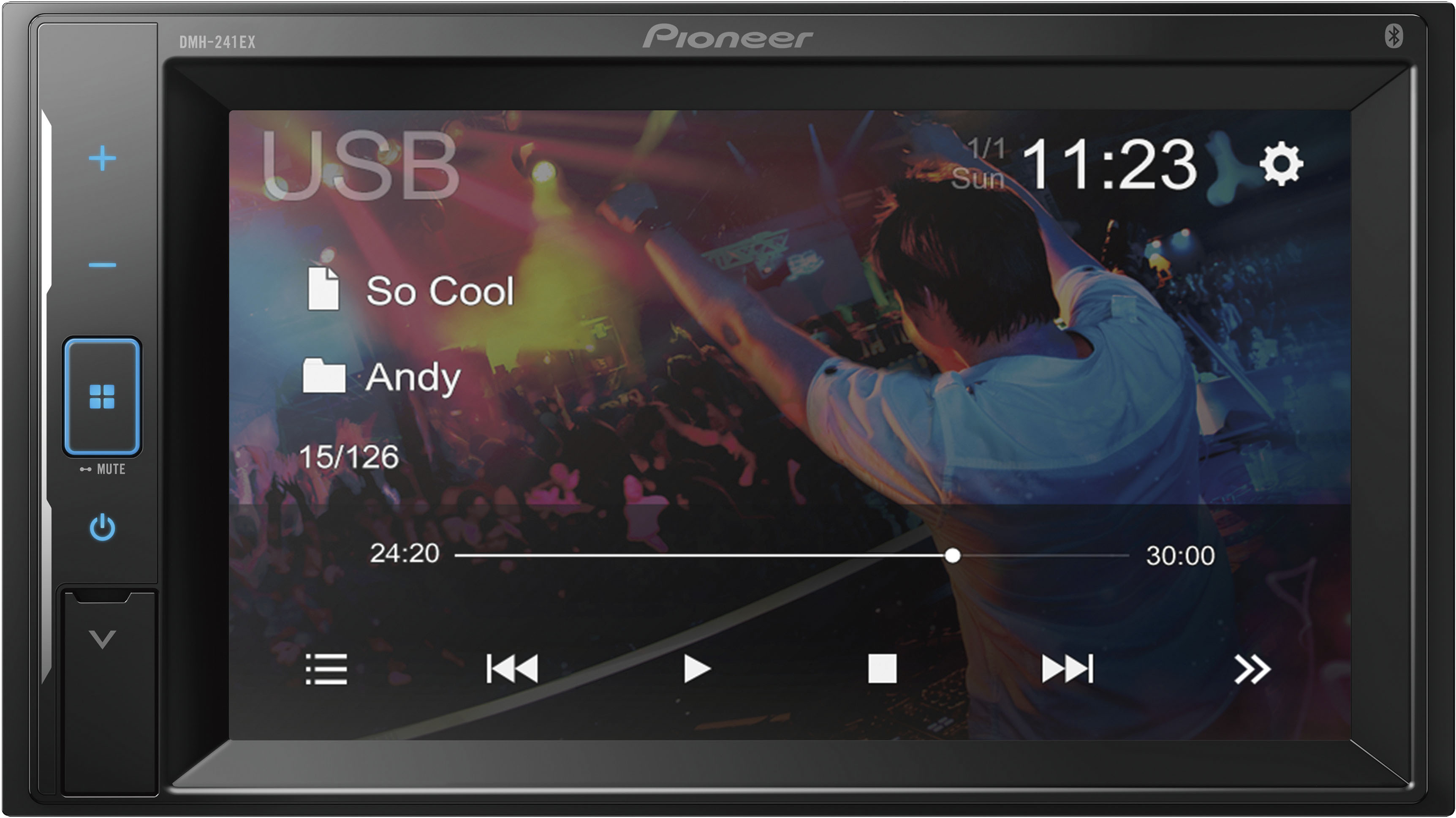 Pioneer - 6.2" - Vozsis with Amazon Bluetooth®, Alexa, Back-up Camera Ready, Smartphone Compatible - Digital Media Receiver - Black