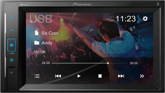 Pioneer - 6.2" Vozsis with Amazon Bluetooth Alexa Back-up Camera Ready Smartphone Compatible Digital Media Receiver - Black