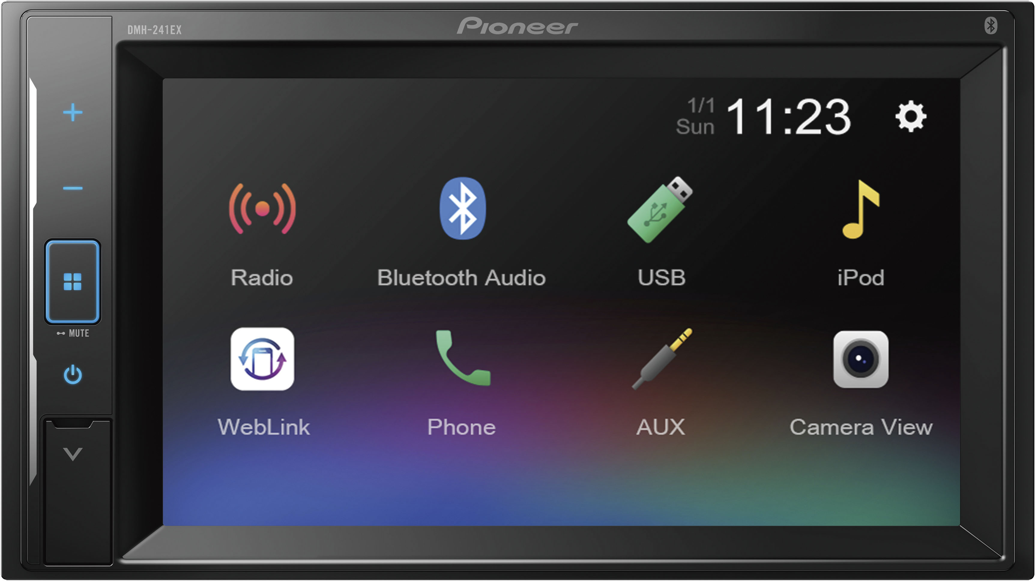 PIONEER 6.2" DIGITAL MEDIA BLUETOOTH CAR STEREO FREE BLACK FULL LICENSE CAMERA 