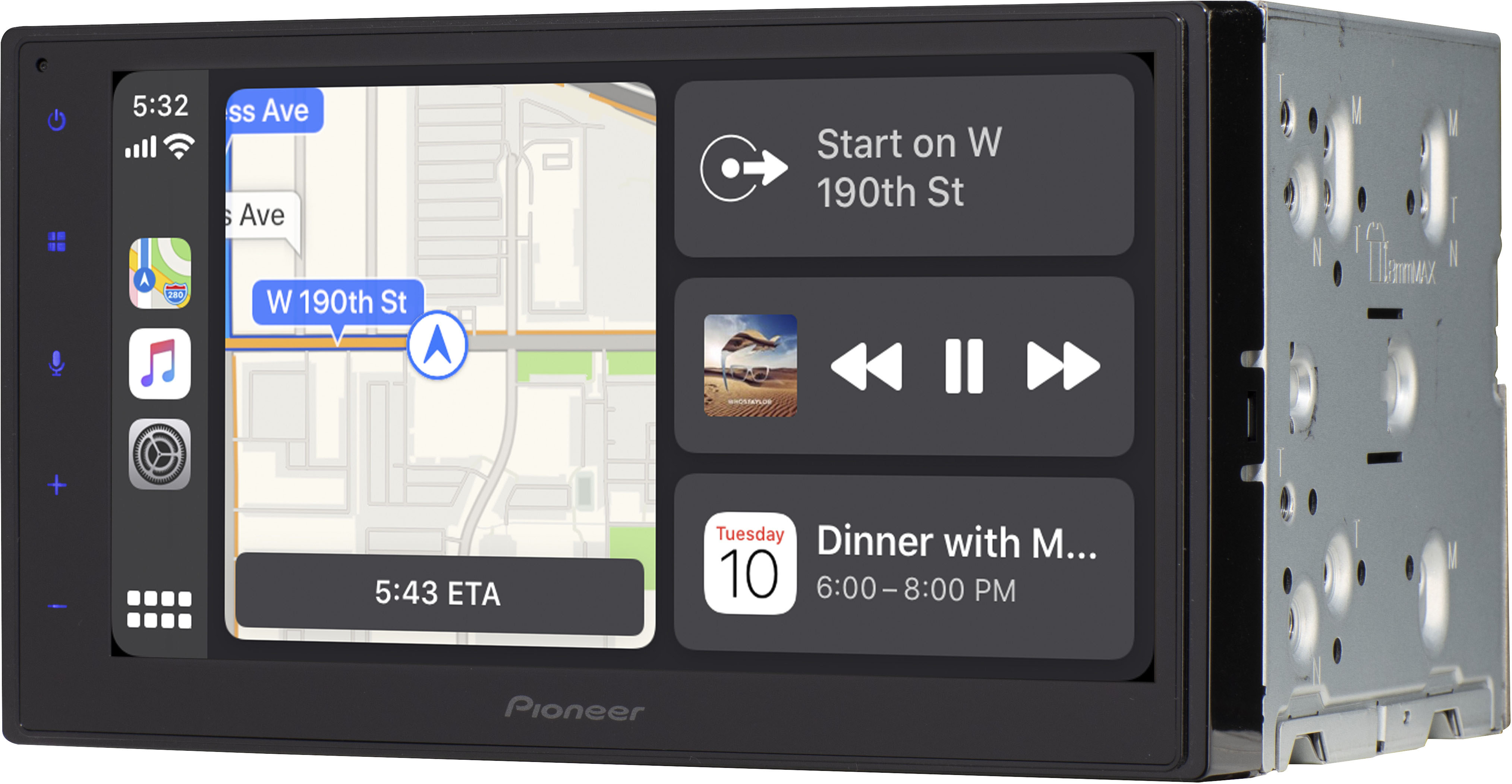 Pioneer DMH-W2770NEX Wireless Apple CarPlay Android Auto Bluetooth Media  6.8 884938486705