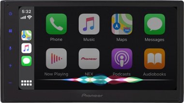 Pioneer - 6.8" Android Auto and Apple CarPlay Bluetooth Multimedia Receiver - Black - Front_Zoom