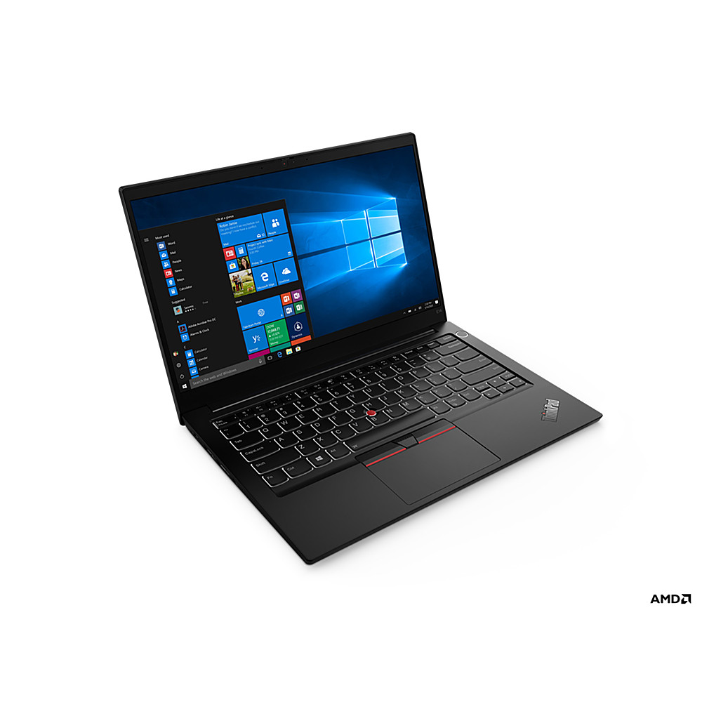 Angle View: Lenovo - 14.0" ThinkPad E14 Gen 3 Laptop - AMD Ryzen 5 5500U - 8GB Memory - AMD Radeon - 256 SSD - Black