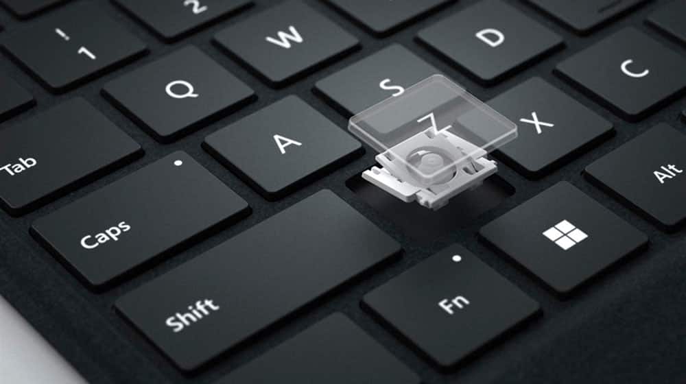 Alt View 11. Microsoft - Surface Pro Signature Keyboard for Pro X, Pro 8 and Pro 9 - Platinum Alcantara Material.