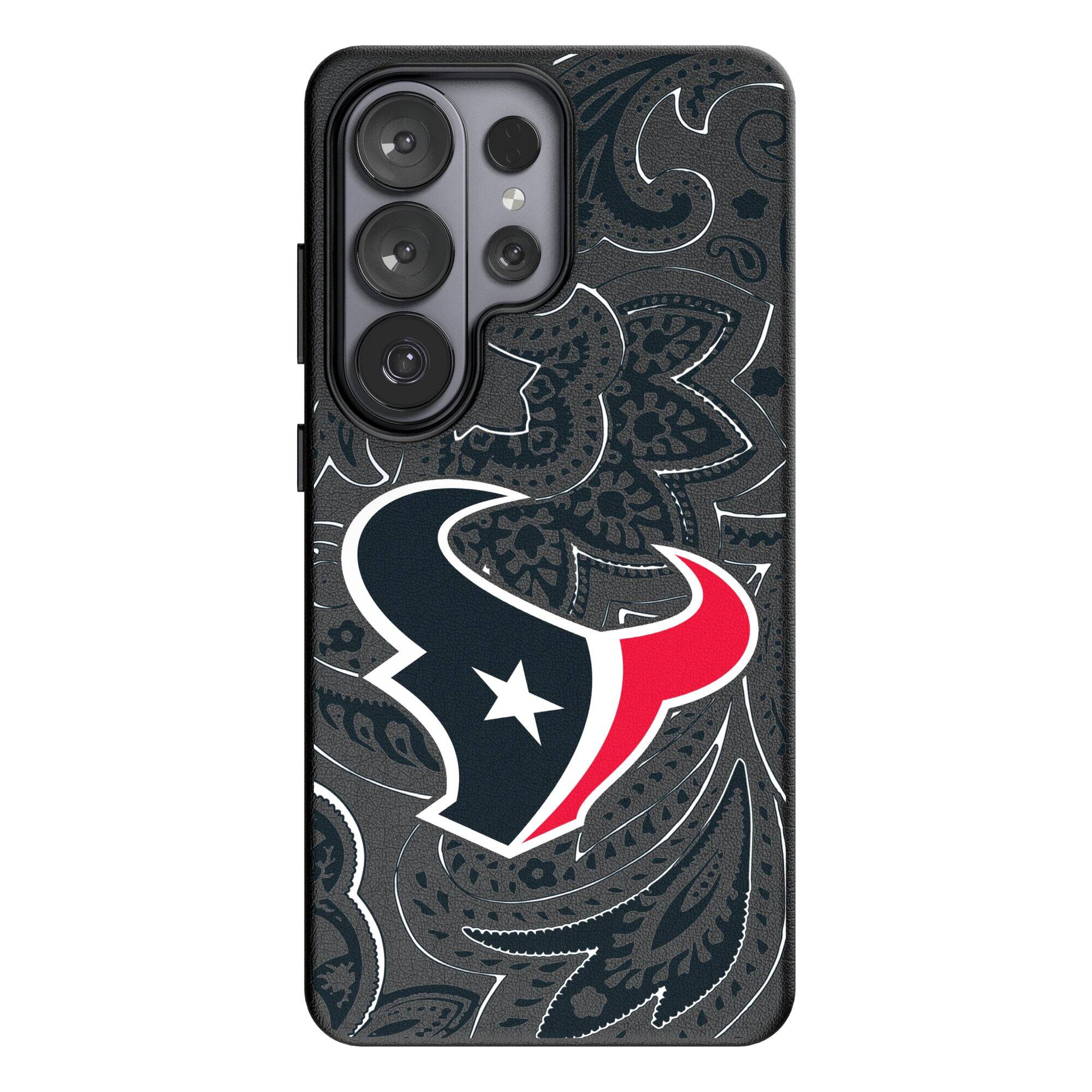 Front. Keyscaper - Paisley Galaxy Magnetic Bump Case - S24 - Black.