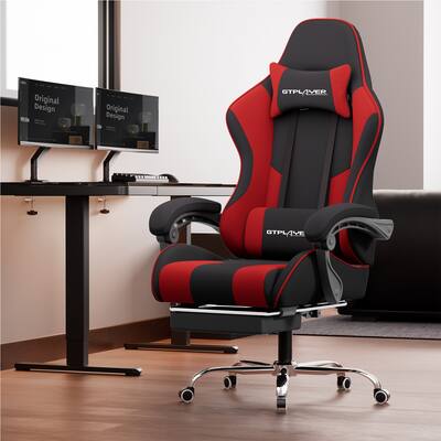 GTPlayer Gaming Chair Fabric Height Adjustable Computer Chair with GTPlayer Gaming Chair Fabric Height Adjustable Computer Chair with