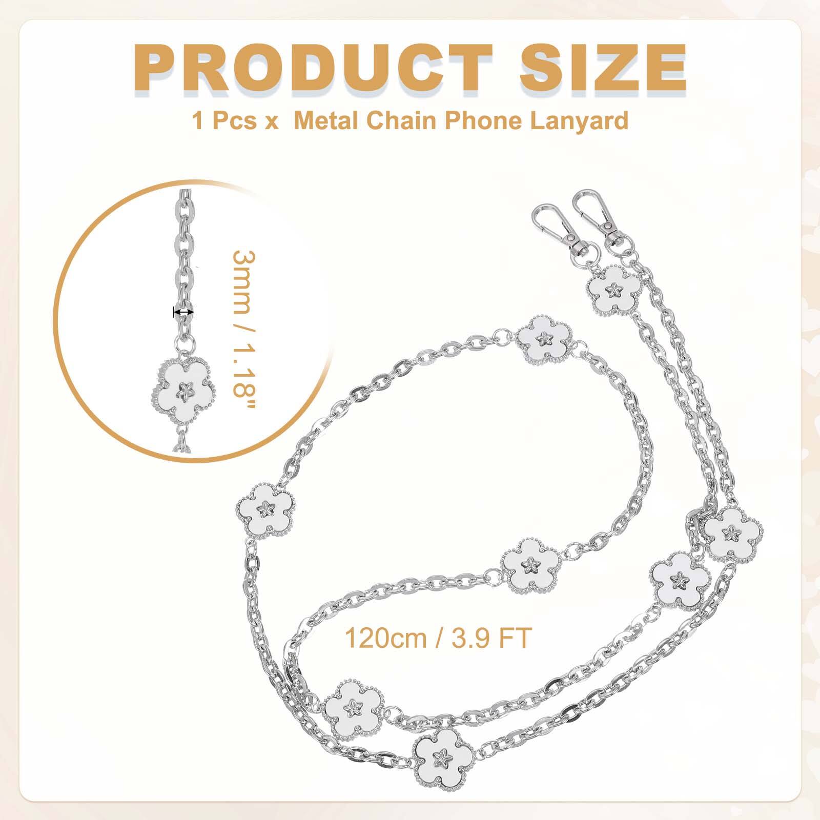 PRODUCT SIZE  
1 Pcs x Metal Chain Phone Lanyard  
3mm / 1.18"  
120cm / 3.9 FT