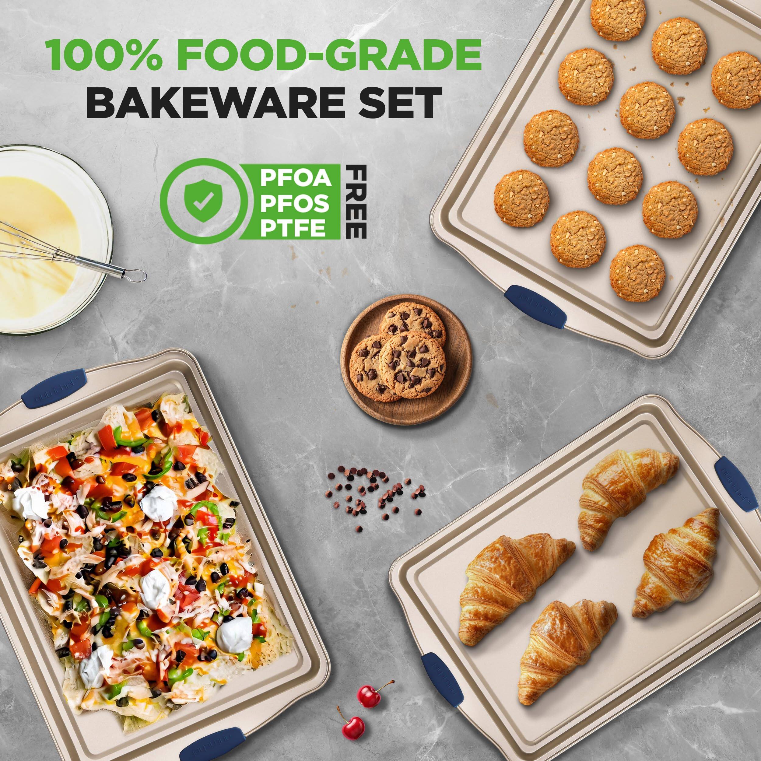 100% FOOD-GRADE BAKEWARE SET

PFOA PTFE PFOS FREE