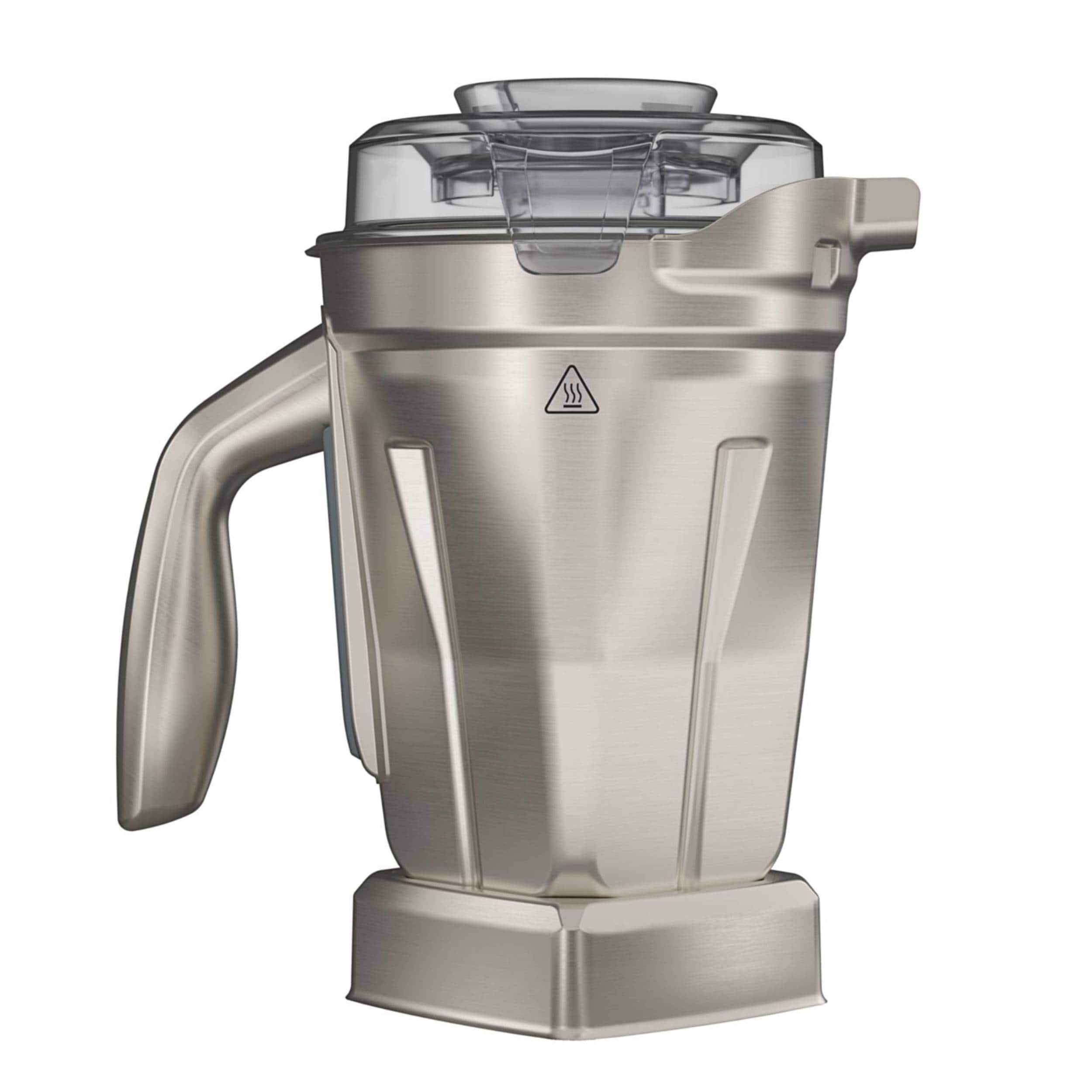 Front. Vitamix - 48-Ounce Stainless-Steel Blender Container with SELF-DETECT - Stainless Steel.