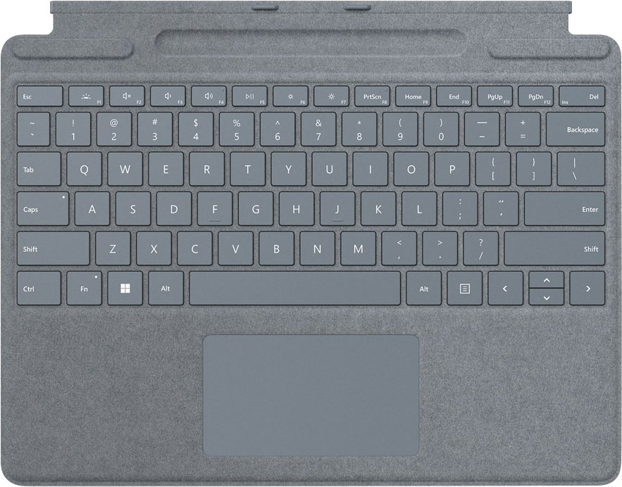 Buy: Microsoft Surface Pro Signature Keyboard for X, Pro 8 and Pro 9 with Surface Slim Pen 2 Ice Blue Alcantara Material 8X6-00041
