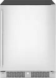 Zephyr - Presrv 24 in. 7-Bottle and 112 Can ADA Single Zone Reversible Door Beverage Cooler - Stainless Steel - Front_Zoom