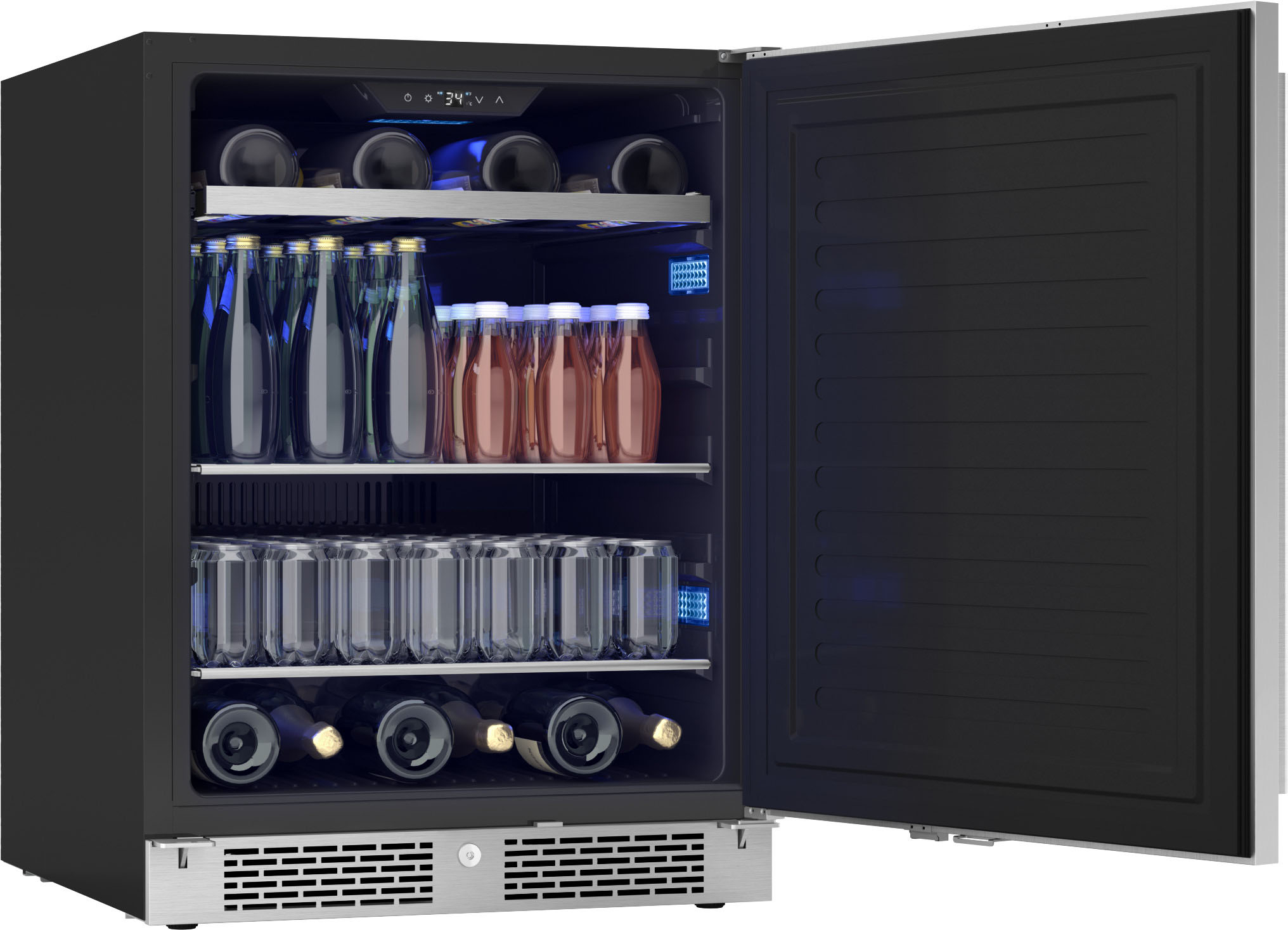 Zephyr Presrv 24 in. 99-Can Single Zone Outdoor Refrigerator Stainless  Steel PRR24C01AS-OD - Best Buy