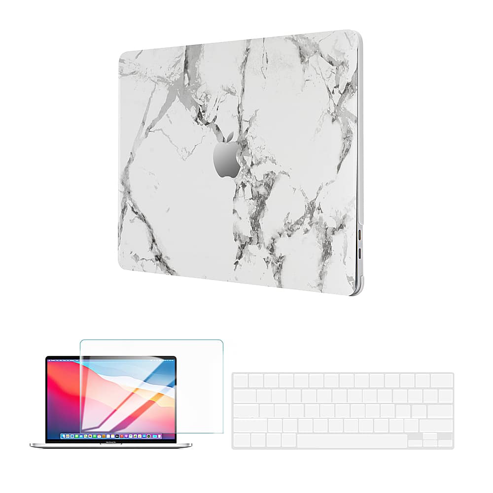 Techprotectus - Macbook PRO 13" case for M1,A2238,A2289,A2251, A2159,A1989, A1706, A1708 M2 2022 A2338 - White - Front_Zoom