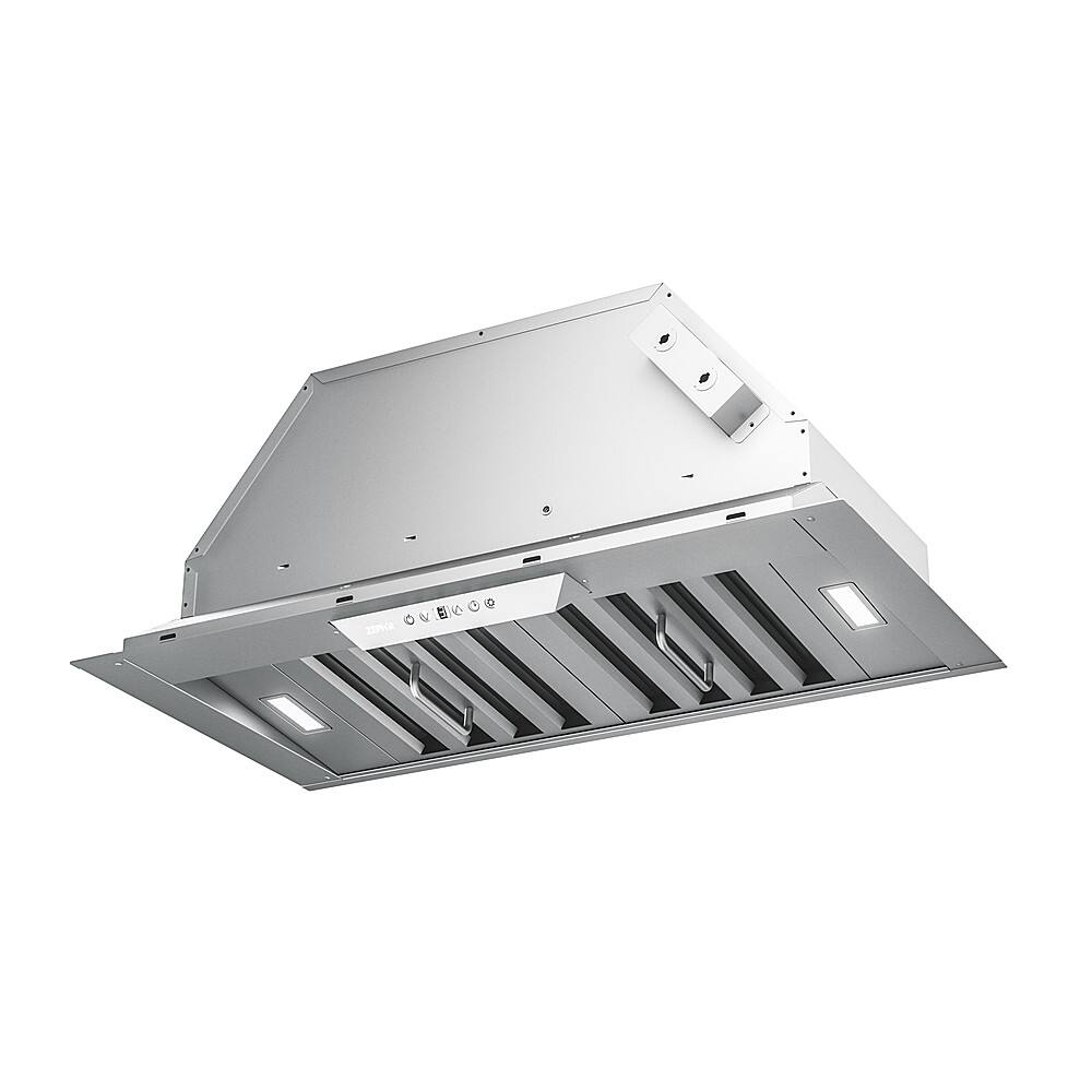 Angle. Zephyr - Tornado II 30 in. 1000 CFM Insert Range Hood with LED Lights - Stainless Steel.
