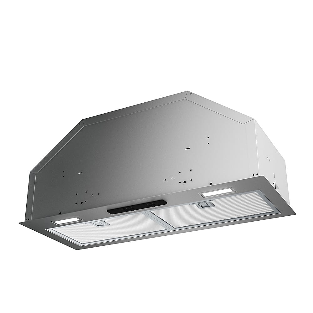 Angle. Zephyr - Twister 28 in. 400 CFM Insert Range Hood with LED Lights - Stainless Steel.