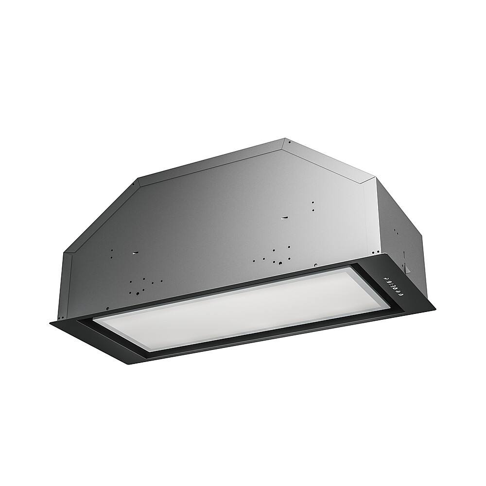 Angle. Zephyr - Tornado Glo 28 in. Insert Range Hood with LED Lights - Stainless Steel.