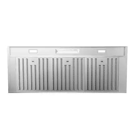 Front. Zephyr - Monsoon Mini II 48 in. 600 CFM Insert Range Hood with LED Lights - Stainless Steel.